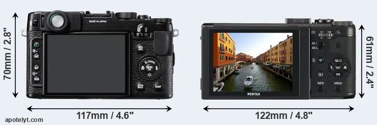 Comparison X10 or MX-1 rear