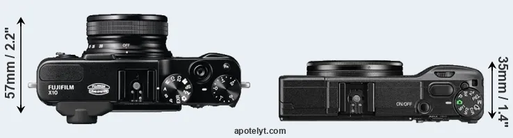 Compare X10 versus GR II top