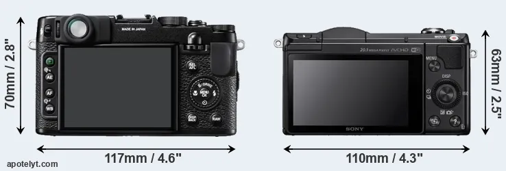 Comparison X10 or A5000 rear