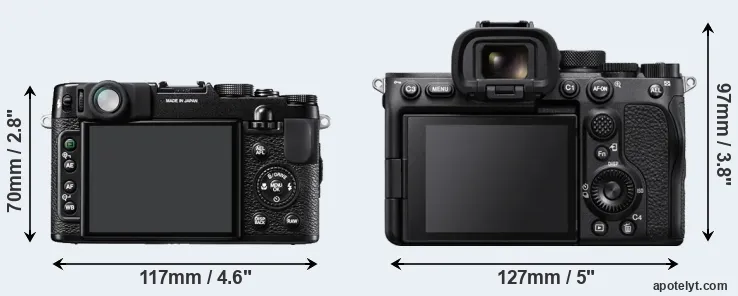Comparison X10 or A7S III rear