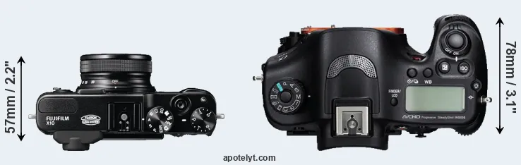 Compare X10 versus A99 top