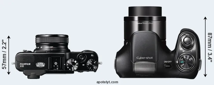 Compare X10 versus H200 top