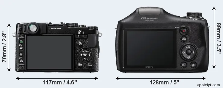 Comparison X10 or H300 rear