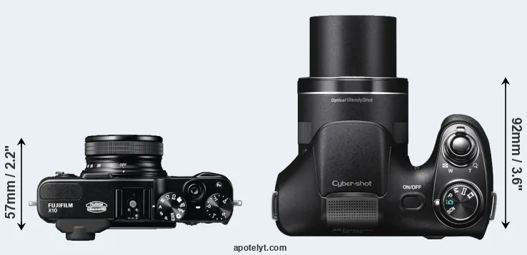 Compare X10 versus H300 top