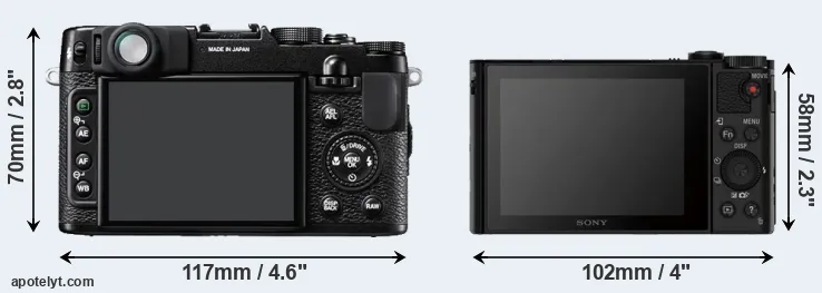 Comparison X10 or HX80 rear