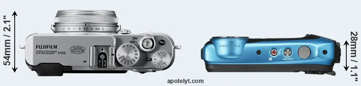 Compare X100 versus XP140 top