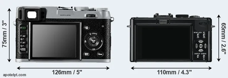 Comparison X100 or D-LUX 5 rear