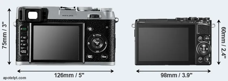 Comparison X100 or J5 rear