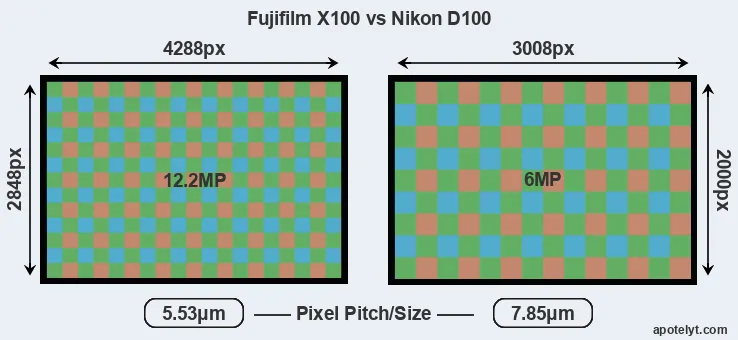 X100 versus D100 MP