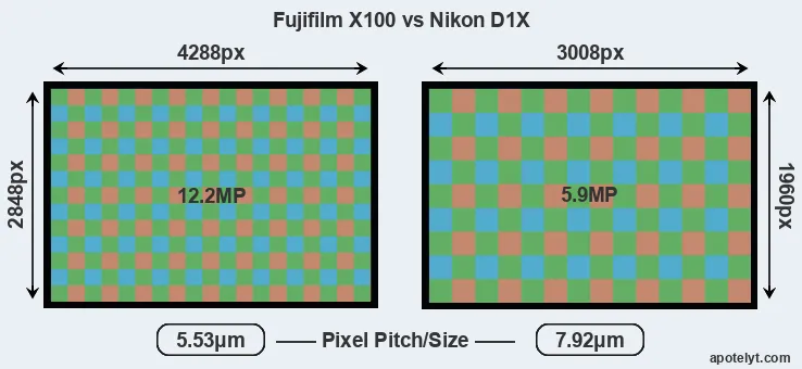 X100 versus D1X MP