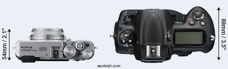 Compare X100 versus D3S top