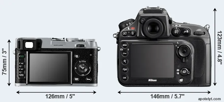 Comparison X100 or D800 rear