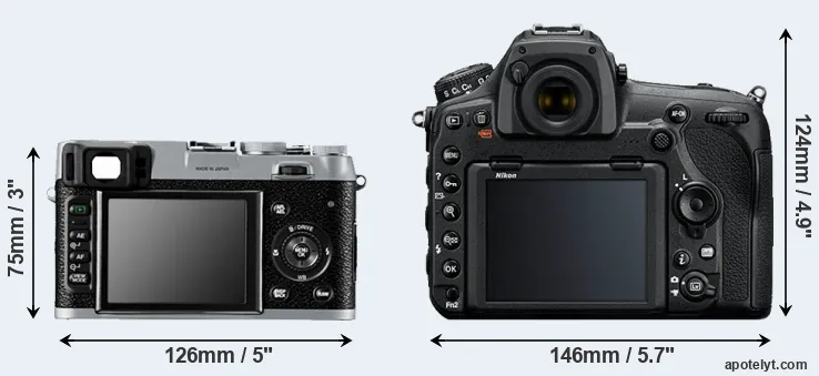 Comparison X100 or D850 rear