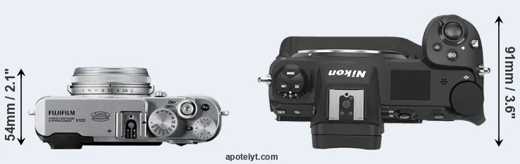 Compare X100 versus Z9 top