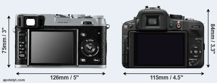 Comparison X100 or G3 rear