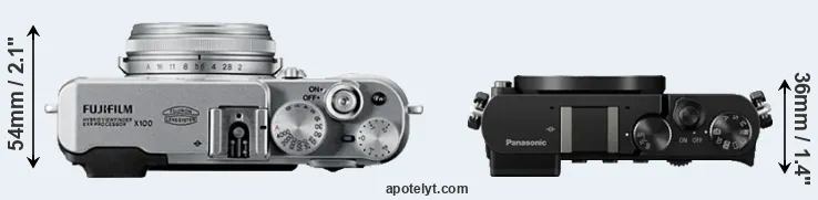 Compare X100 versus GM5 top