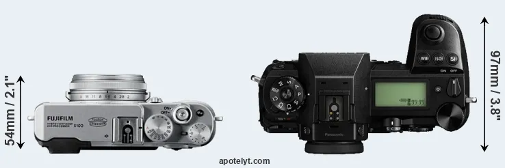 Compare X100 versus S1R top