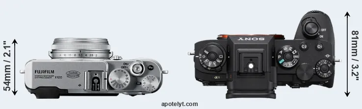 Compare X100 versus A1 top