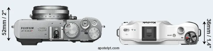 Compare X100F versus S-1 top