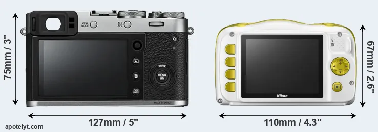 Comparison X100F or W150 rear