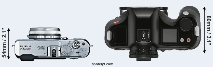 Compare X100S versus S3 top