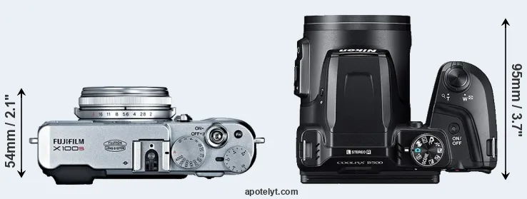 Compare X100S versus B500 top