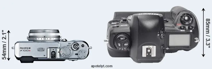 Compare X100S versus D1X top
