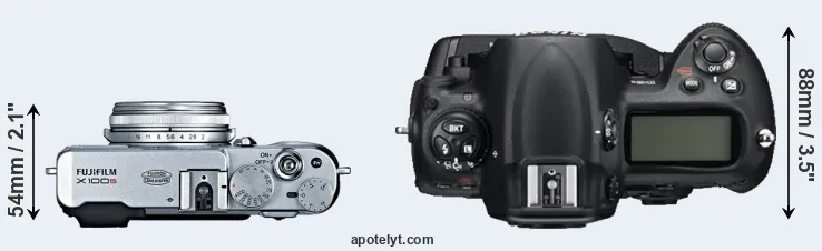 Compare X100S versus D3S top
