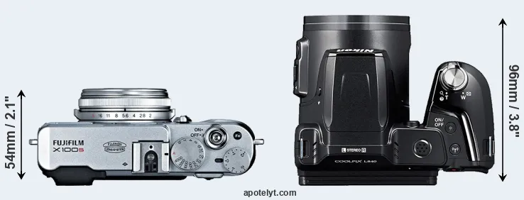 Compare X100S versus L840 top