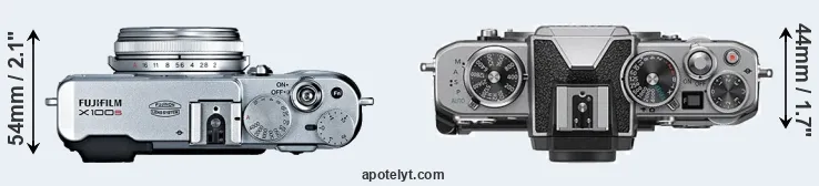 Compare X100S versus Z fc top