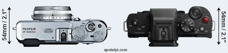 Compare X100S versus G110 top