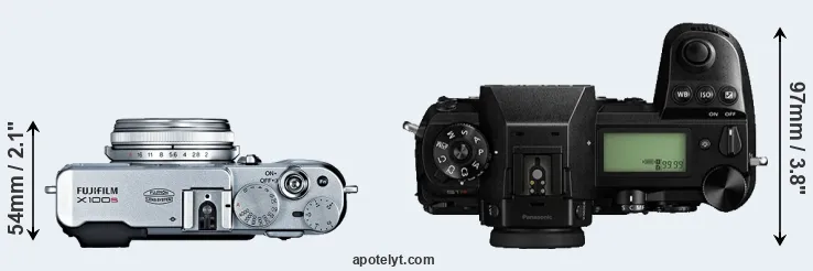 Compare X100S versus S1R top