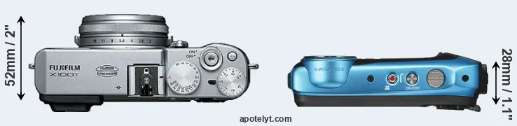 Compare X100T versus XP140 top