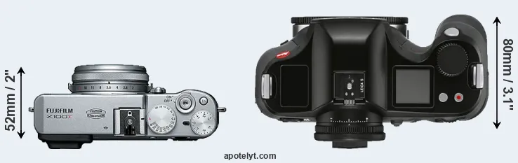 Compare X100T versus S3 top