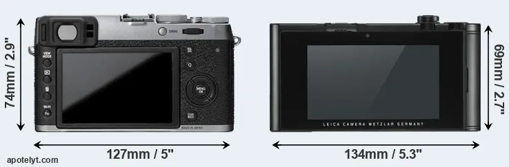 Comparison X100T or TL2 rear