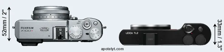 Compare X100T versus TL2 top