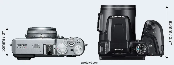 Compare X100T versus B500 top