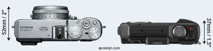 Compare X100T versus FT7 top