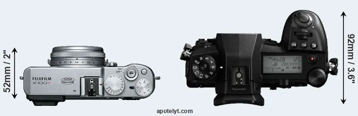 Compare X100T versus G9 top
