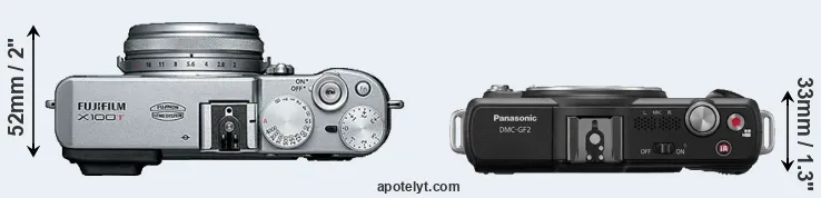 Compare X100T versus GF2 top