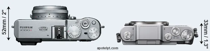 Compare X100T versus GF7 top