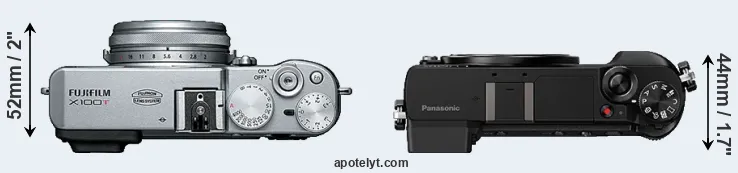 Compare X100T versus GX80 top