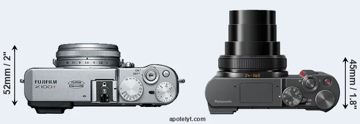 Compare X100T versus ZS200 top