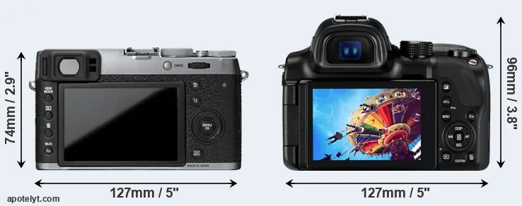 Comparison X100T or NX30 rear