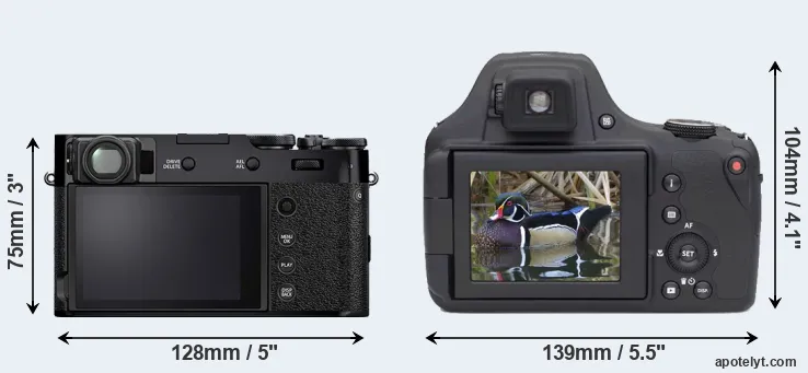 Comparison X100V or AZ901 rear