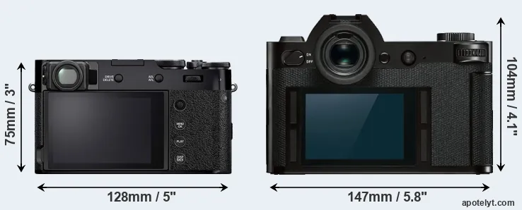 Comparison X100V or Leica SL rear