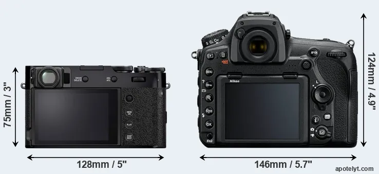 Comparison X100V or D850 rear