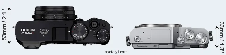 Compare X100V versus GX850 top