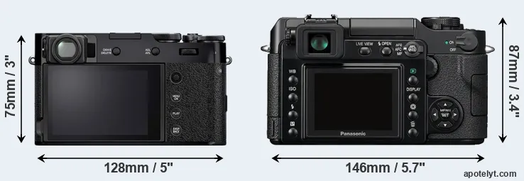 Comparison X100V or L1 rear
