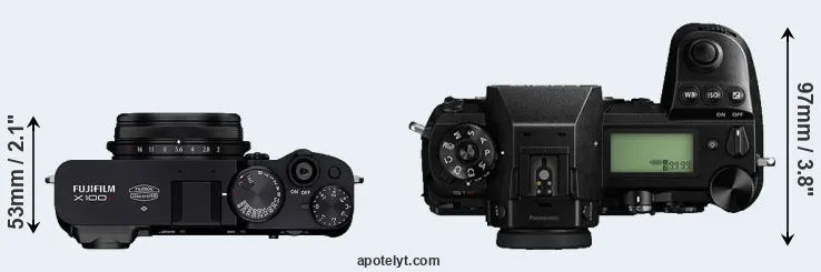 Compare X100V versus S1R top